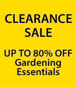 CLEARANCE - UP TO 80% OFF gardening essentials