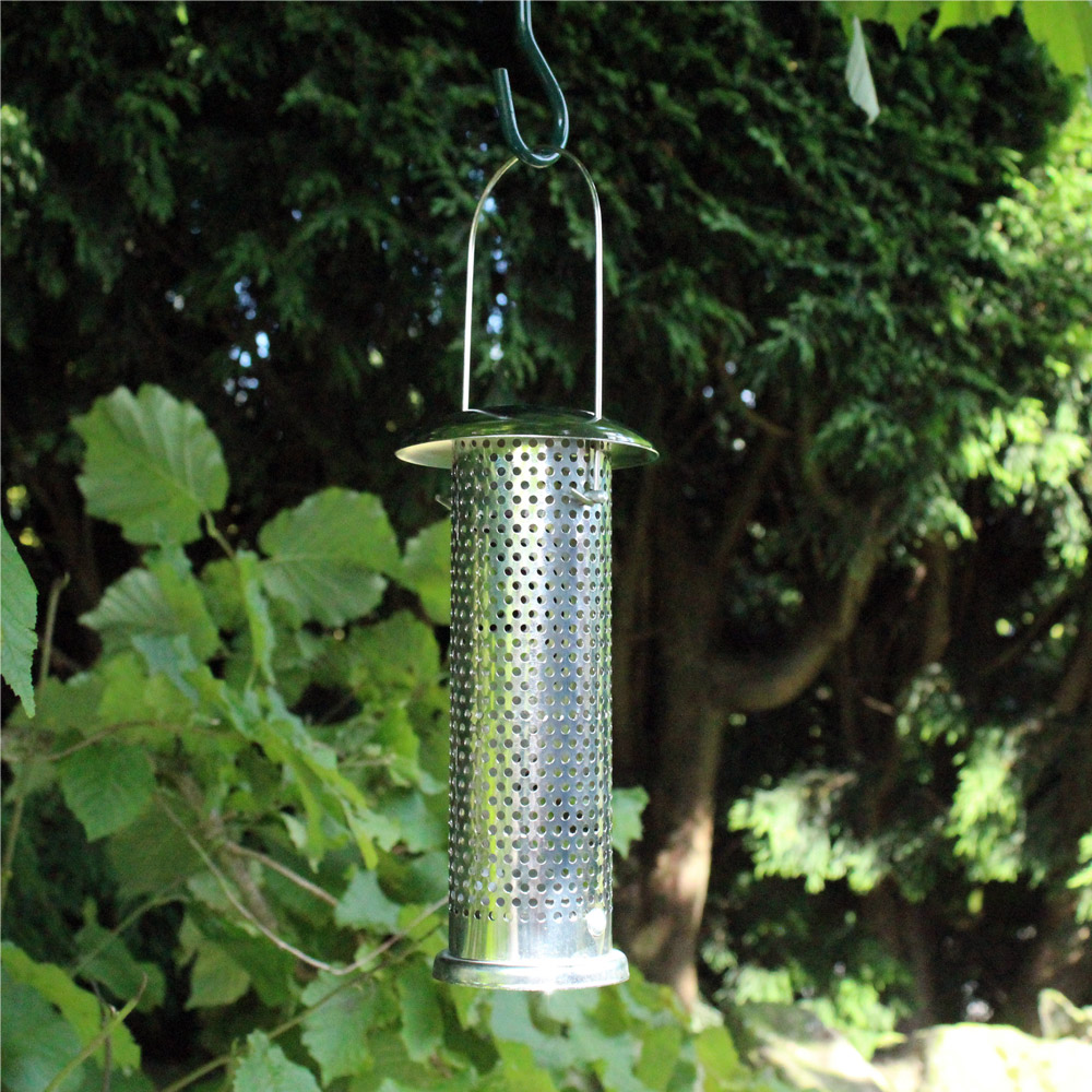 stainless steel niger seed feeder