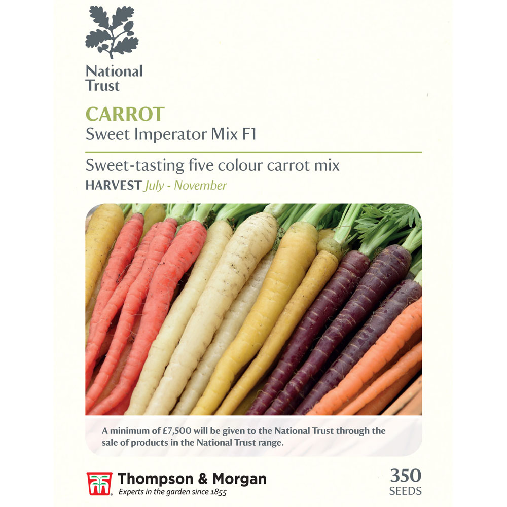 Carrot 'Sweet Imperator Mix' F1 Hybrid (Maincrop) (National Trust ...