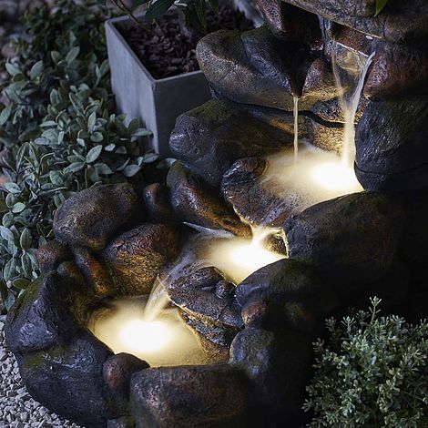 Serenity Large Tumbling Rock Wall Water Feature | Thompson & Morgan