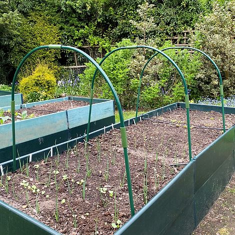 Garden Netting Hoops | Metal Garden Tunnel Hoops for Cloches Raised ...