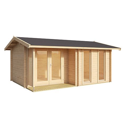 Hampstead Log Cabin 4.2m x 3m Summer House | Thompson & Morgan