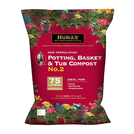 Humax Professional Compost (For Potting, Baskets & Tubs) - 75 Litre ...