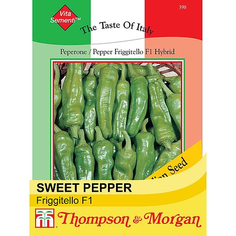 Sweet Pepper Friggitello F1 Hybrid Vita Sementi Italian Seeds Thompson Morgan