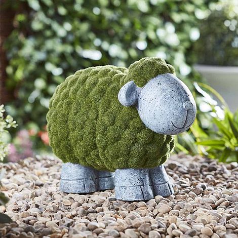 Garden Gear Flocked Effect Garden Ornament - Sheep | Thompson & Morgan