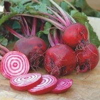 Red beetroot on wooden table