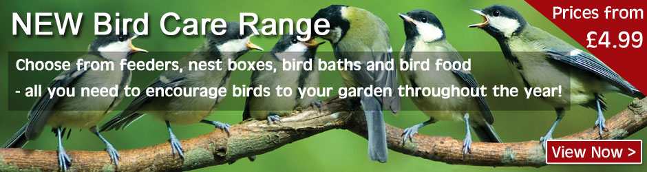 Bird Care Range - everything you need to keep our feathered friends visiting your garden.
