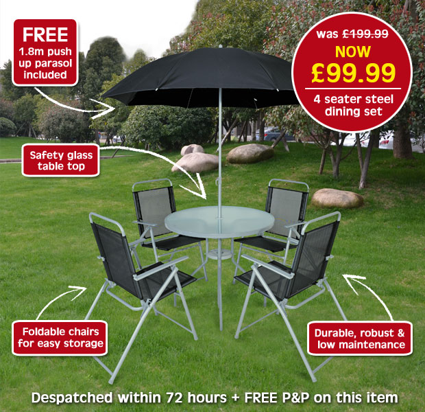 4 seater dining set NOW £99.99