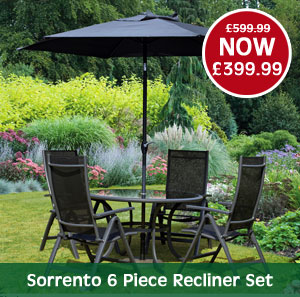 Sorrento 6 Piece Round Deluxe Recliner Set